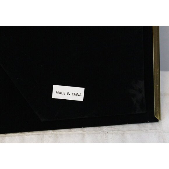 1996 Jennifer Moore Classic Brass Collection Large Photo Frame Gold Glass Black - Picture 9 of 12